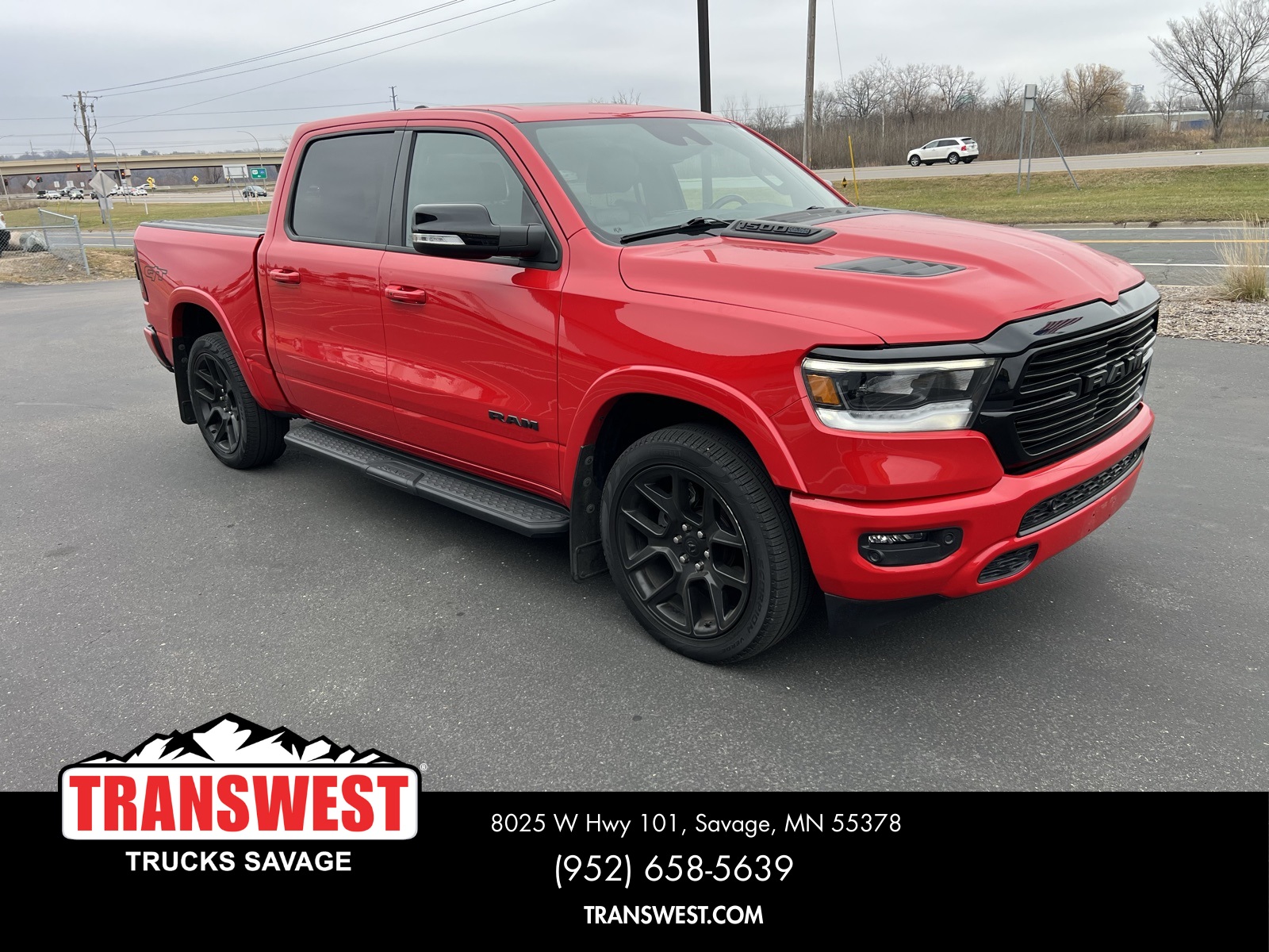 Certified 2022 RAM Ram 1500 Pickup Laramie with VIN 1C6SRFJT7NN451180 for sale in Minneapolis, Minnesota