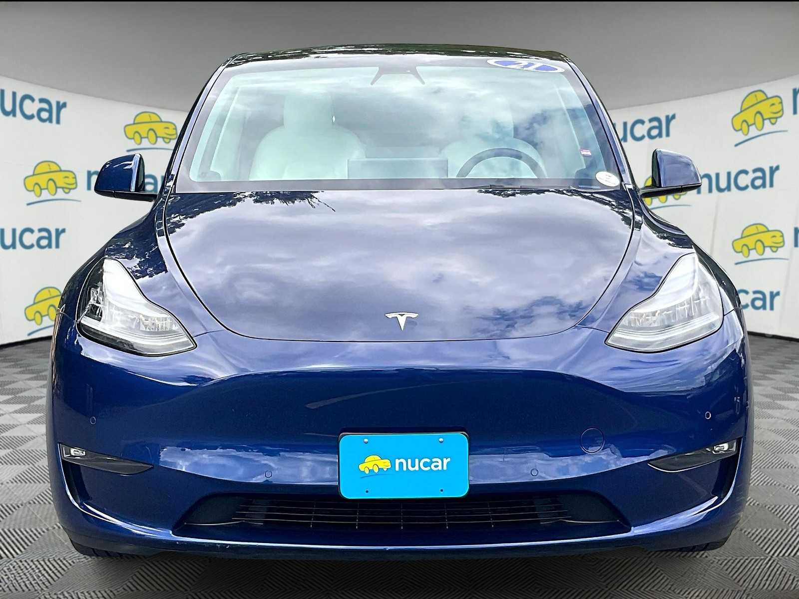 Used 2021 Tesla Model Y Long Range with VIN 5YJYGDEE5MF122922 for sale in Norwood, MA