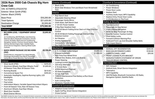2026 RAM Ram 3500 Chassis Cab Big Horn's photo