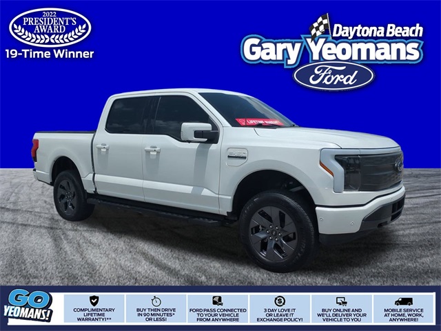 Used 2022 Ford F-150 Lightning Lariat with VIN 1FTVW1EL3NWG15935 for sale in Daytona Beach, FL