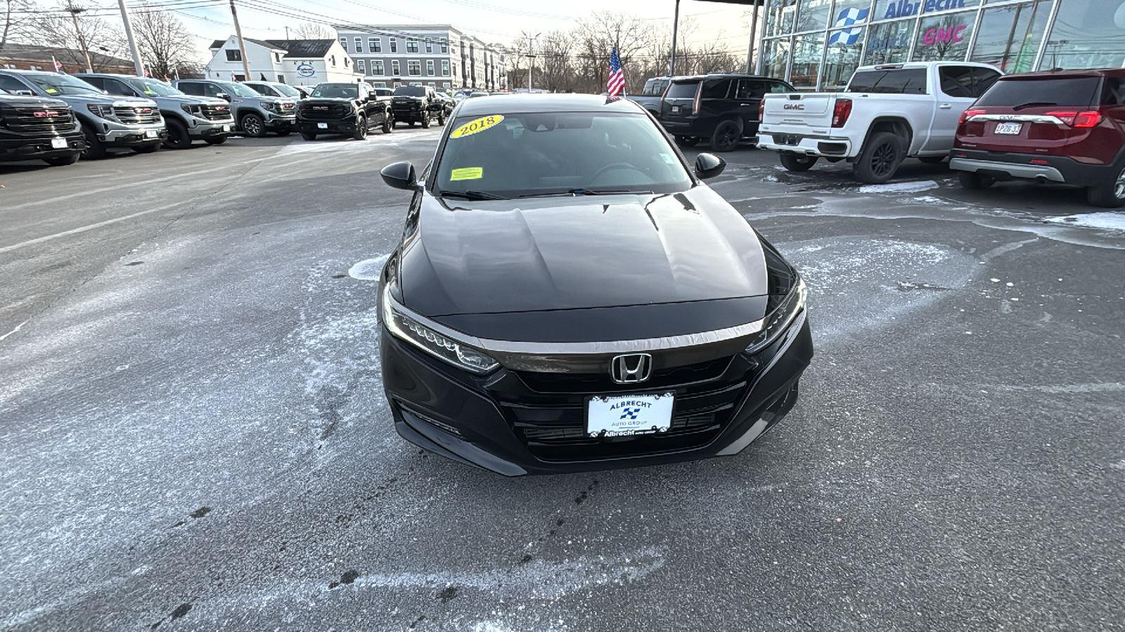 Used 2018 Honda Accord Sport with VIN 1HGCV1F3XJA094410 for sale in Wakefield, MA