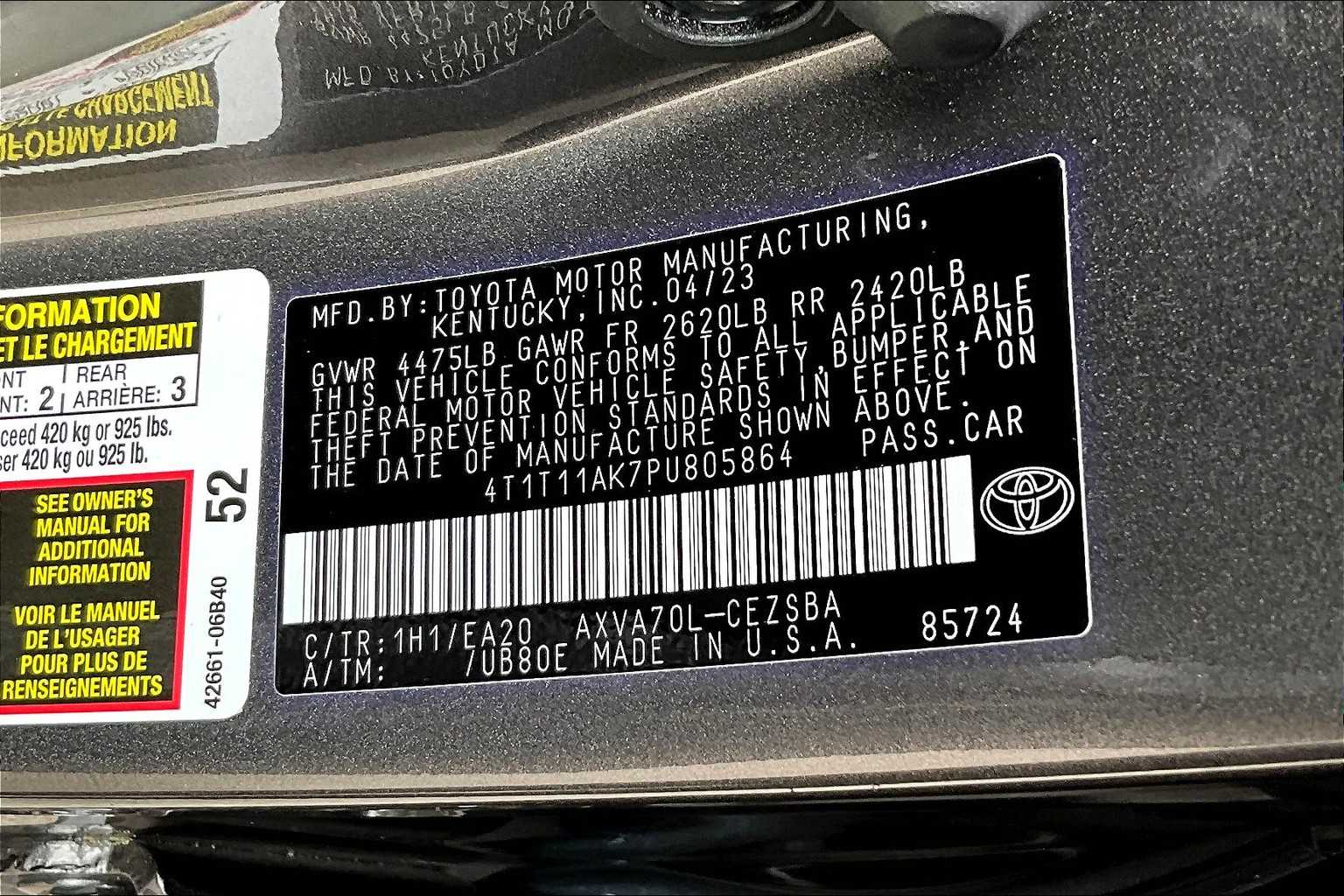 2023 Toyota Camry SE photo 35