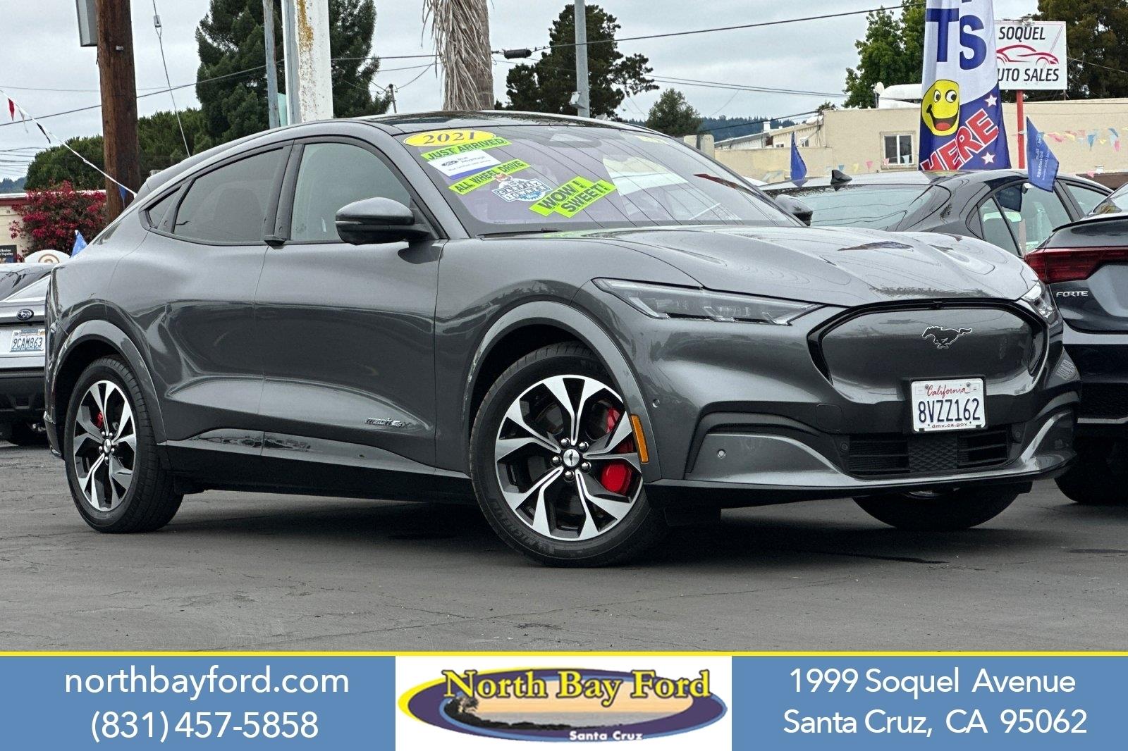 Certified 2021 Ford Mustang Mach-E Premium AWD First Edition with VIN 3FMTK3SU1MMA06235 for sale in Santa Cruz, CA