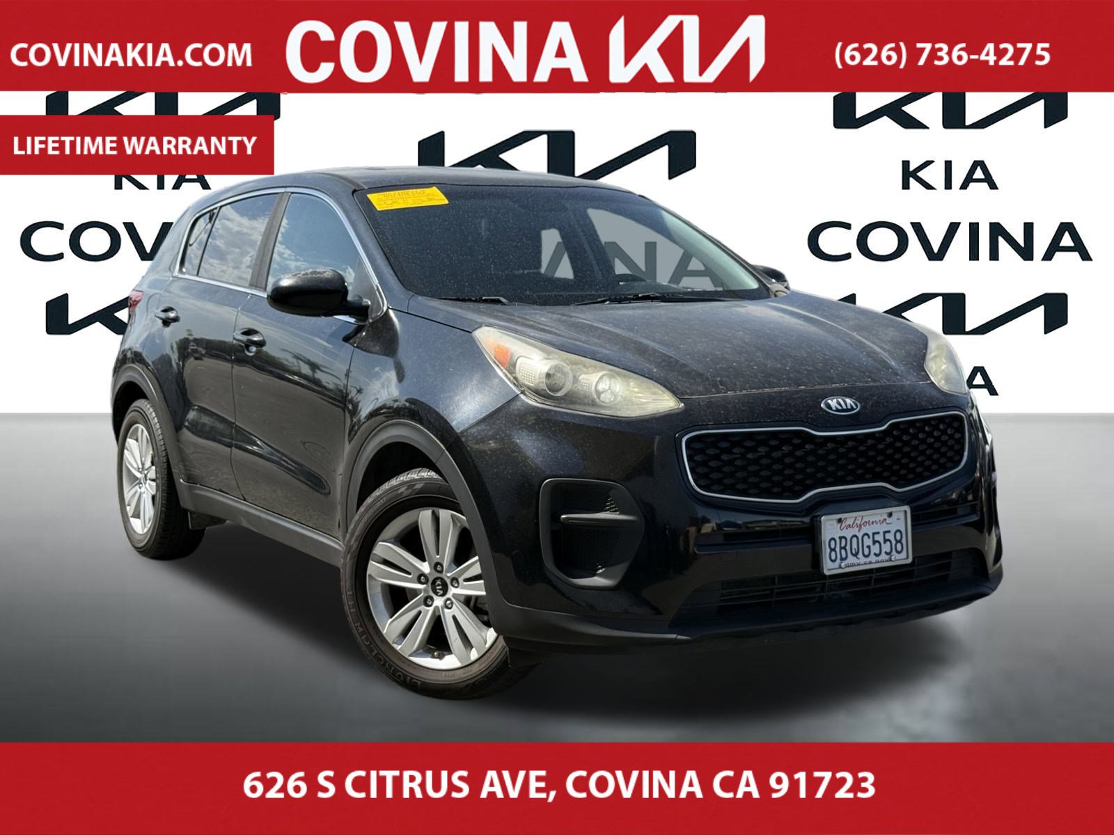Certified 2018 Kia Sportage LX with VIN KNDPM3AC5J7337155 for sale in Covina, CA