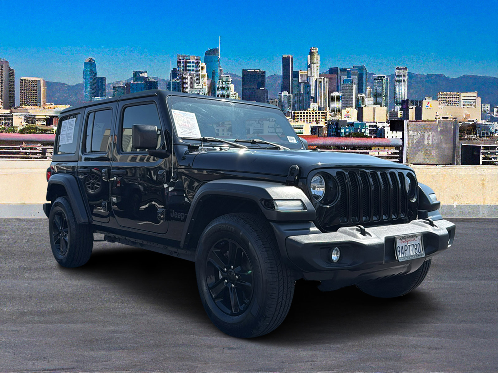 Used 2022 Black Clearcoat Jeep Unlimited Sport Altitude image 1