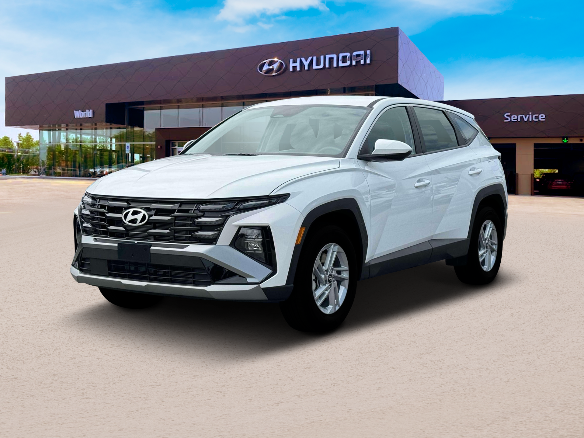 New 2025 Serenity White Pearl Hyundai SE AWD image 1