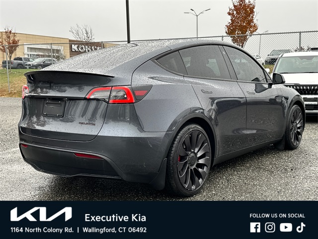 Used 2021 Tesla Model Y Performance with VIN 5YJYGDEF6MF257223 for sale in Wallingford, CT