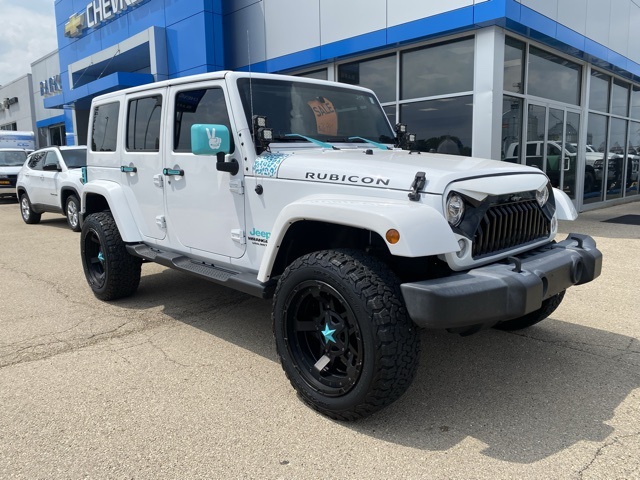 Used 2017 Jeep Wrangler Unlimited Rubicon with VIN 1C4BJWFG7HL532479 for sale in Stockton, IL