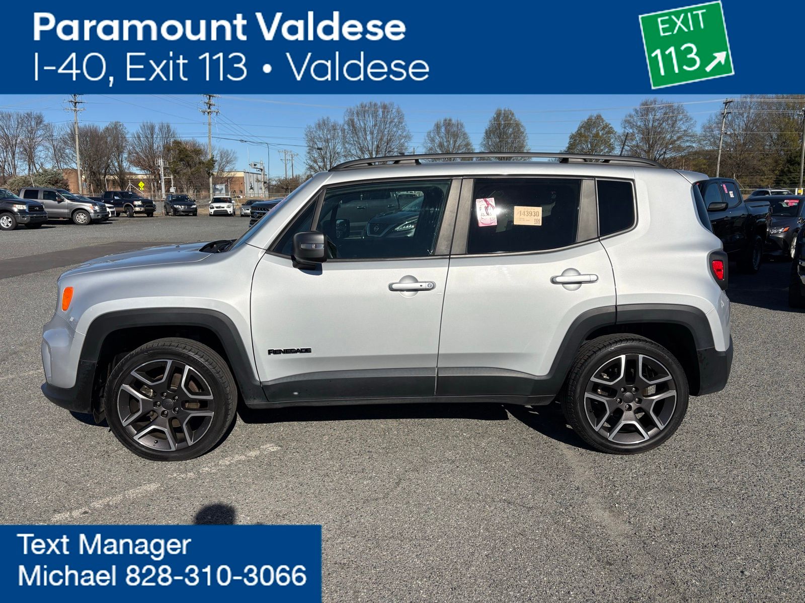 Used 2021 Jeep Renegade Limited with VIN ZACNJDD12MPN19738 for sale in Connelly Springs, NC