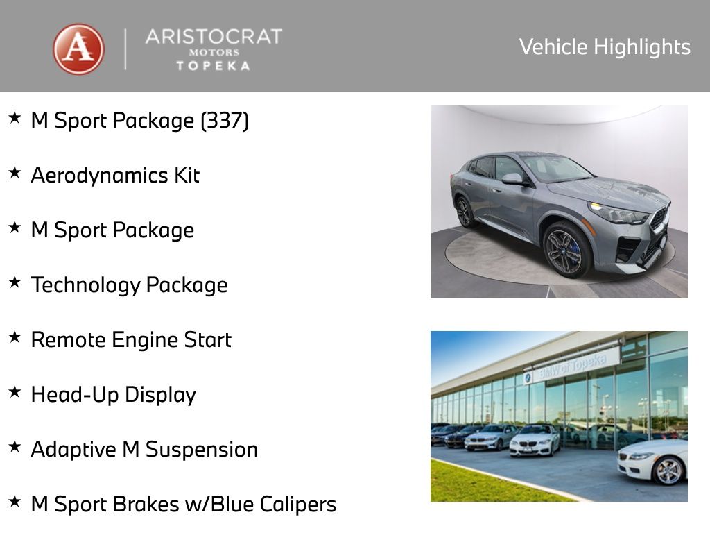 Used 2026 BMW X2 28i with VIN WBX63GM09T5409693 for sale in Kansas City