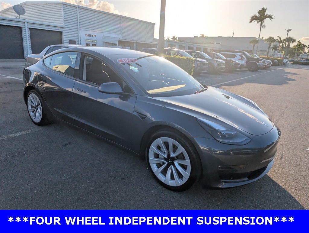 Used 2023 Tesla Model 3 Long Range with VIN 5YJ3E1EB3PF661564 for sale in Delray Beach, FL