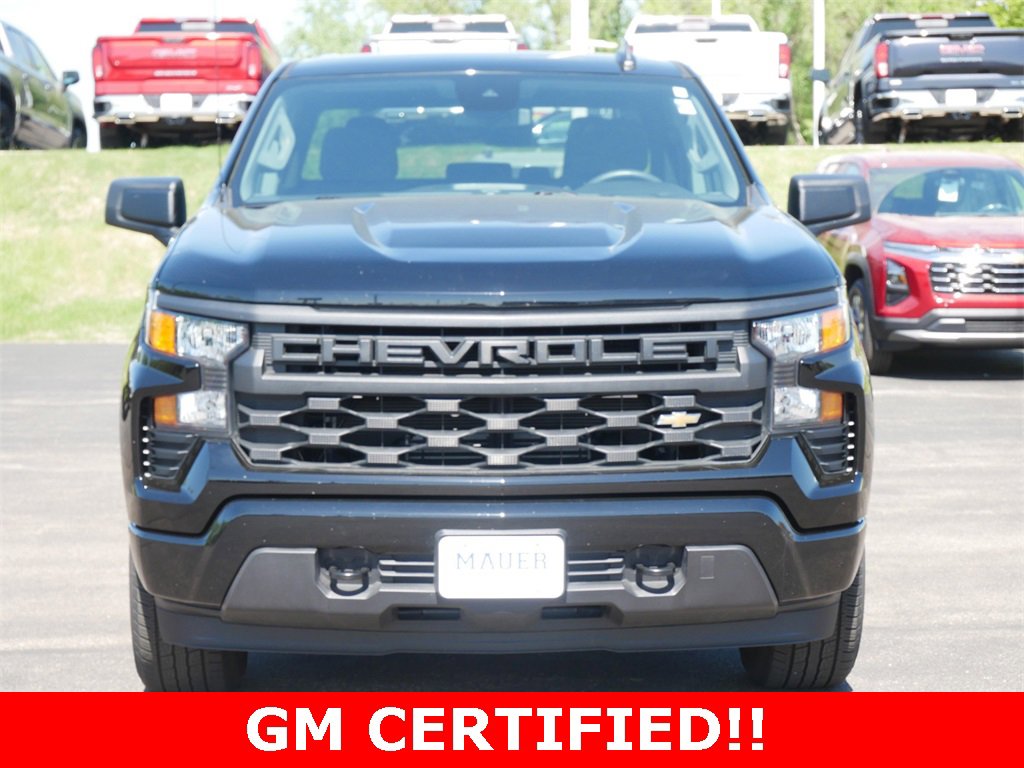 Certified 2024 Chevrolet Silverado 1500 Custom with VIN 1GCPDBEKXRZ171369 for sale in Anoka, Minnesota