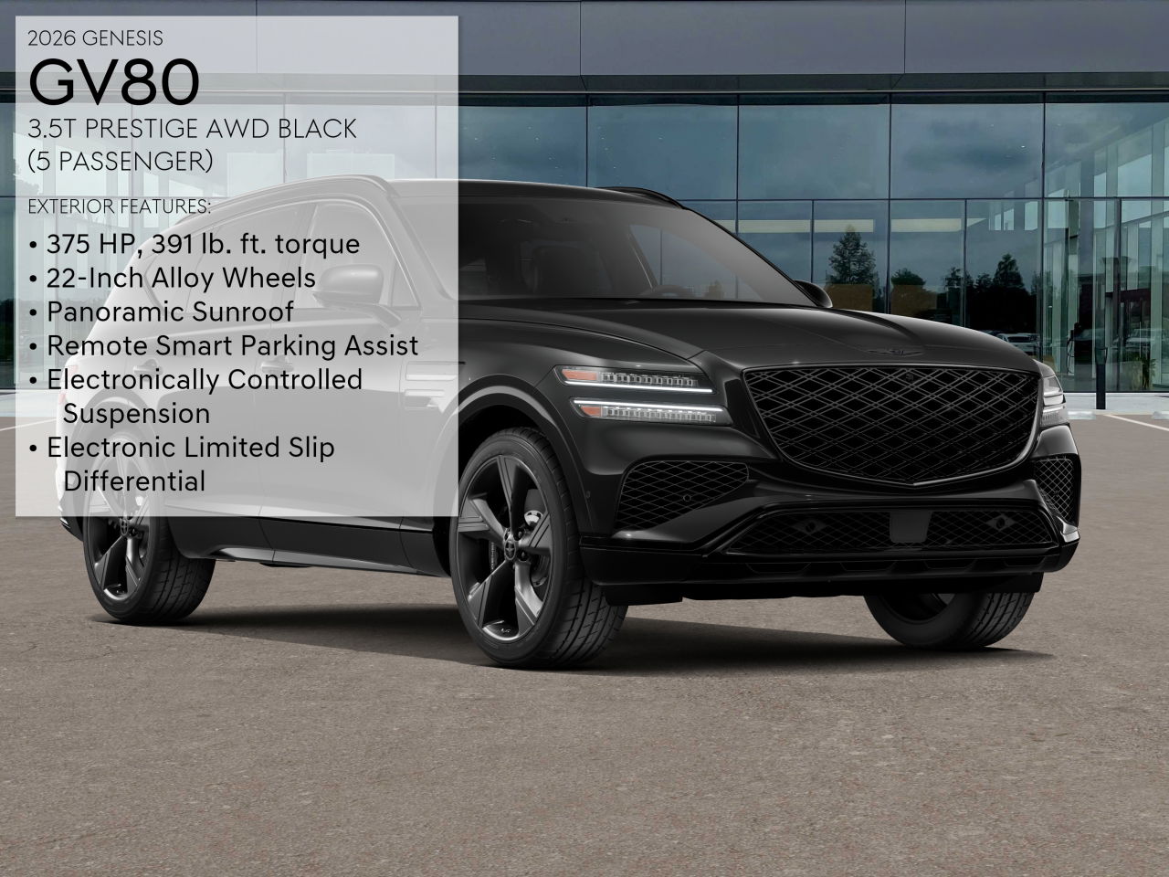 2026 Genesis GV80 3.5T Prestige photo 3