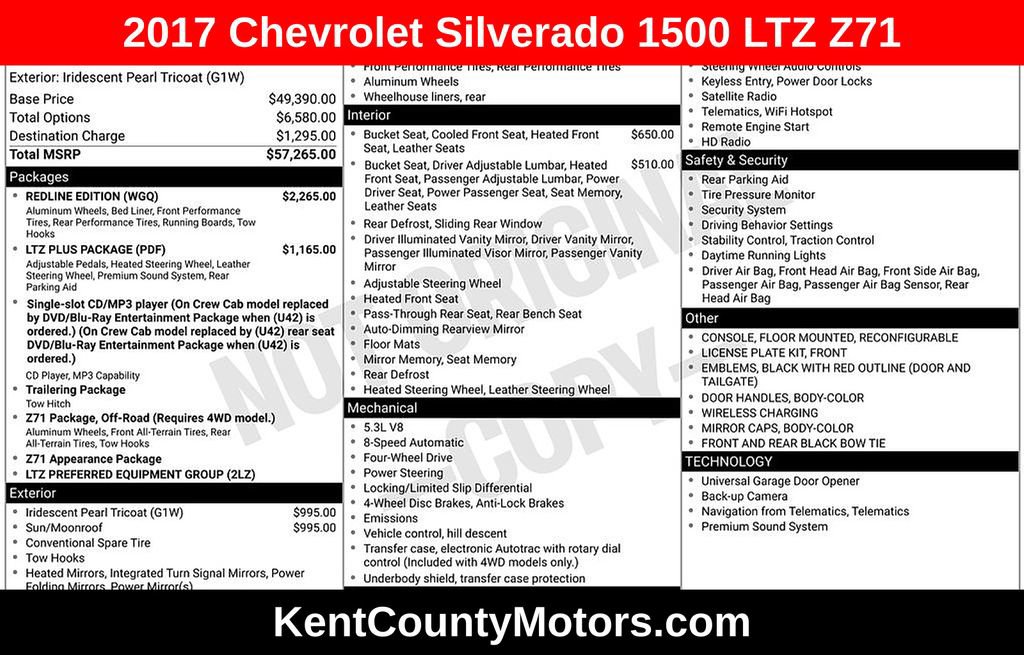 2017 Chevrolet Silverado 1500 LTZ Z71