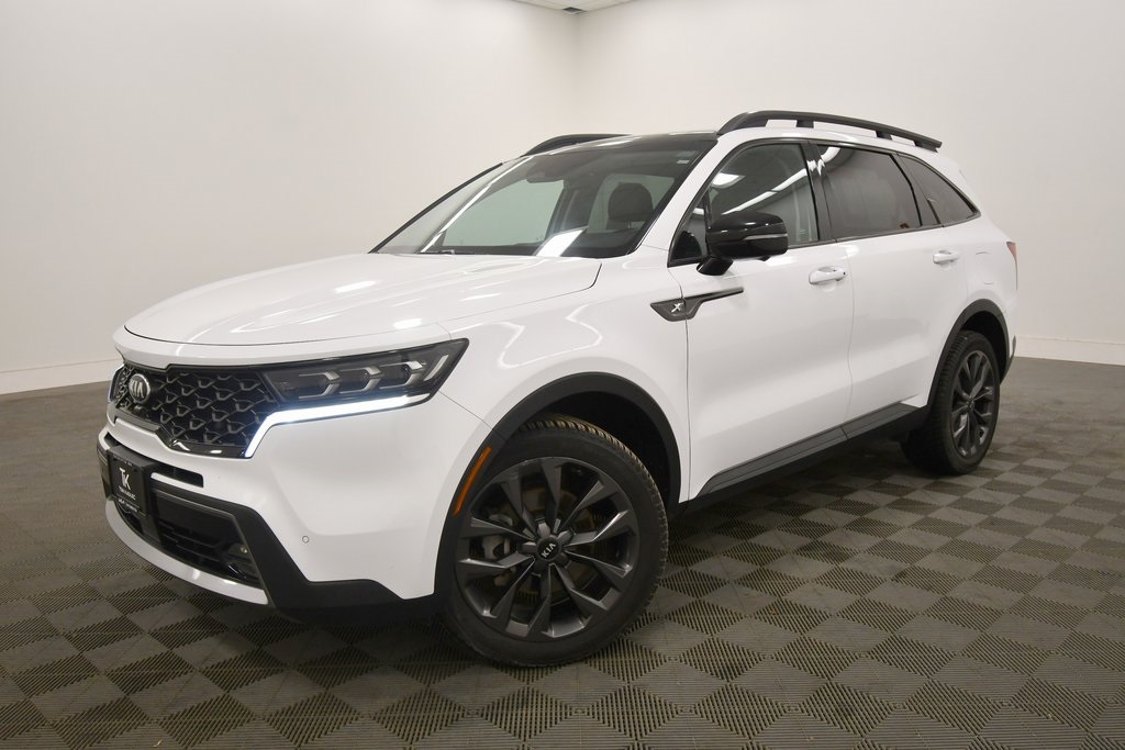 Certified 2021 Kia Sorento X-Line with VIN 5XYRKDLF8MG023373 for sale in Rochester, Minnesota