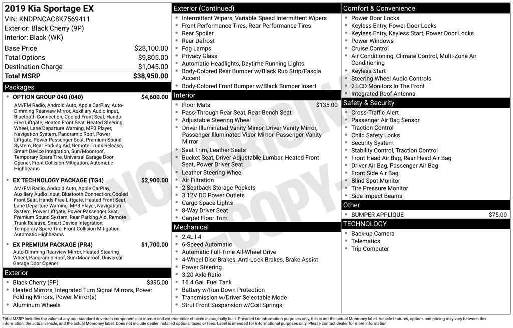 2019 Kia Sportage EX