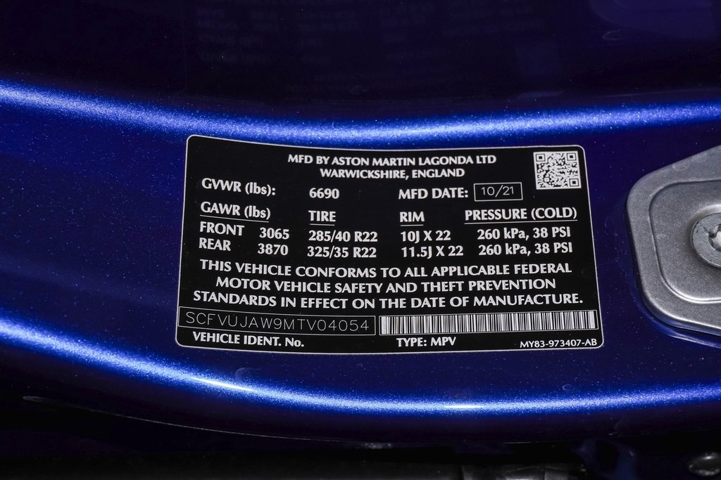 2021 Aston Martin DBX AM8 photo 30