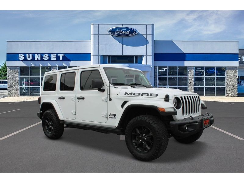 PreOwned 2019 Jeep Wrangler Unlimited Moab Sport Utility in Waterloo 13506A Sunset Ford Waterloo