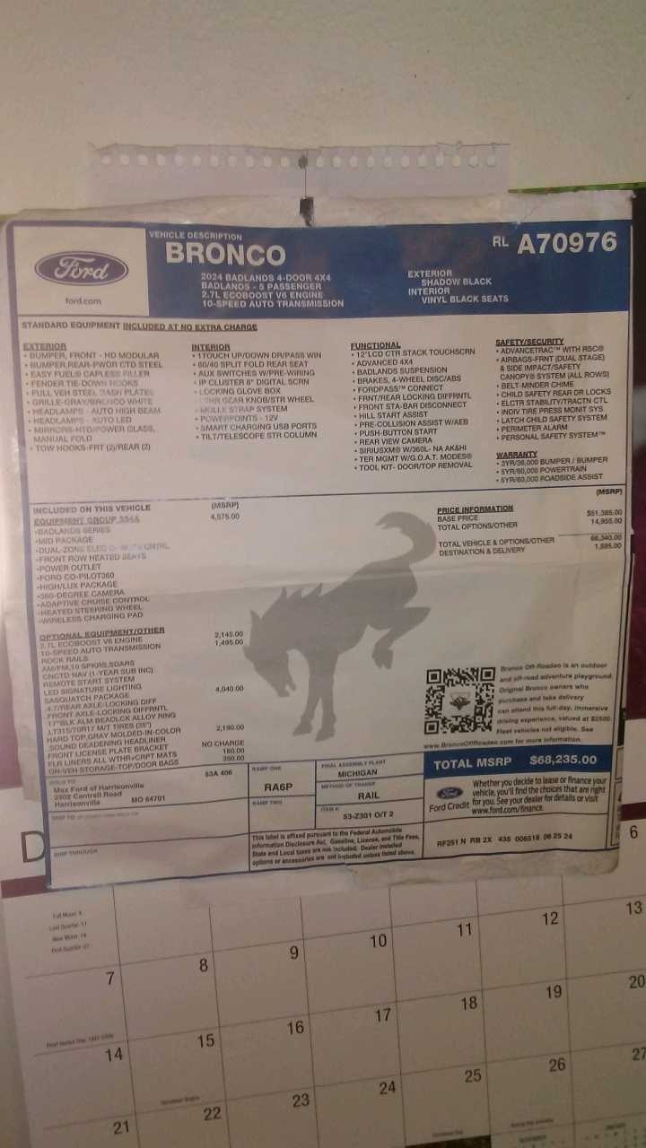 2024 Ford Bronco 4-Door Badlands's photo