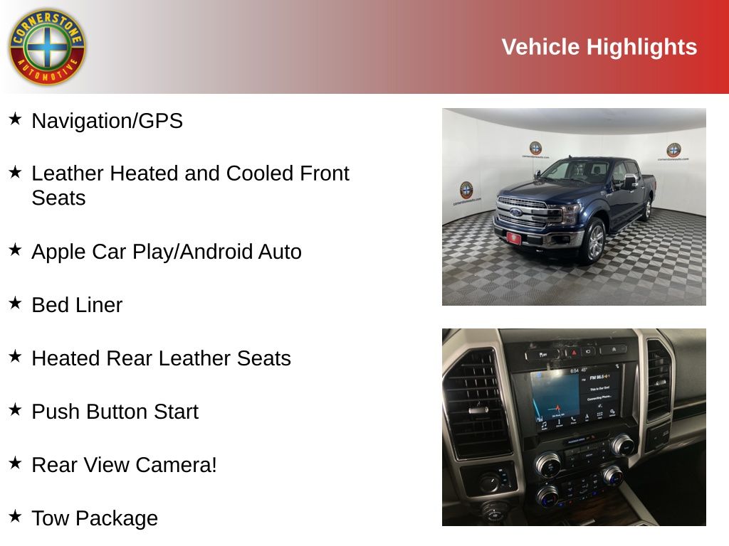 Used 2018 Ford F-150 Lariat with VIN 1FTEW1EG8JFD67890 for sale in Elk River, Minnesota