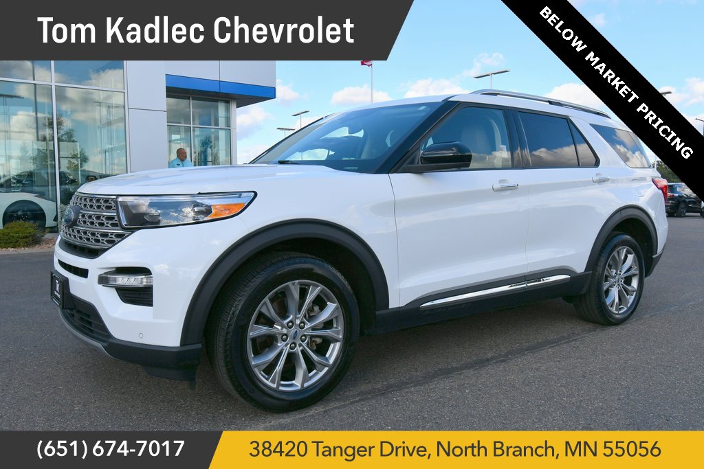 Used 2023 Ford Explorer Limited with VIN 1FMSK8FH0PGB26077 for sale in North Branch, Minnesota