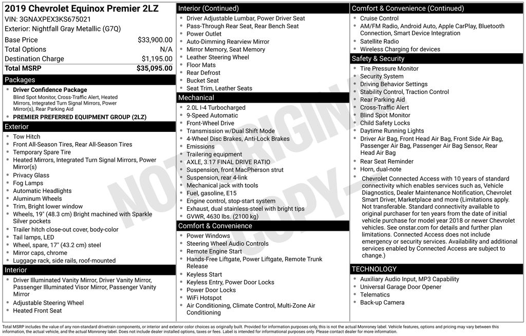 2019 Chevrolet Equinox Premier's photo