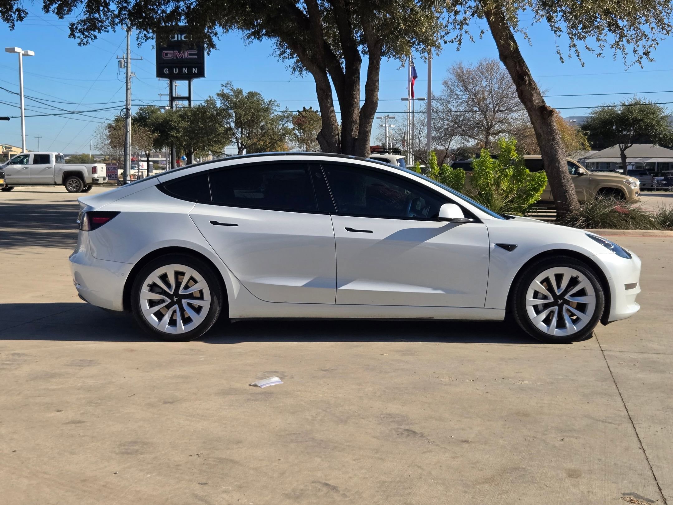 Used 2021 Tesla Model 3 Base with VIN 5YJ3E1EA0MF097942 for sale in Selma, TX