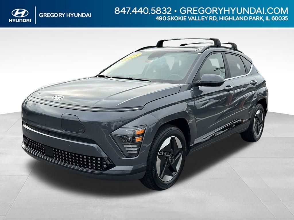 Certified 2025 Hyundai Kona EV Limited with VIN KM8HE3A67SU022416 for sale in Highland Park, IL