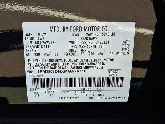 2021 Ford Explorer XLT photo 24