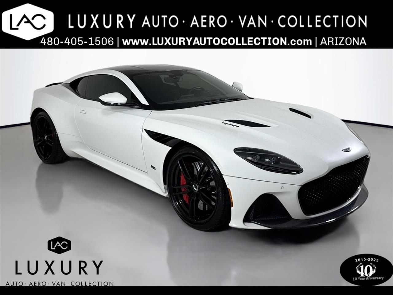 Used 2022 Q Satin Lunar White Aston Martin Superleggera | Carbon Exterior Pack | Matte PPF image 1