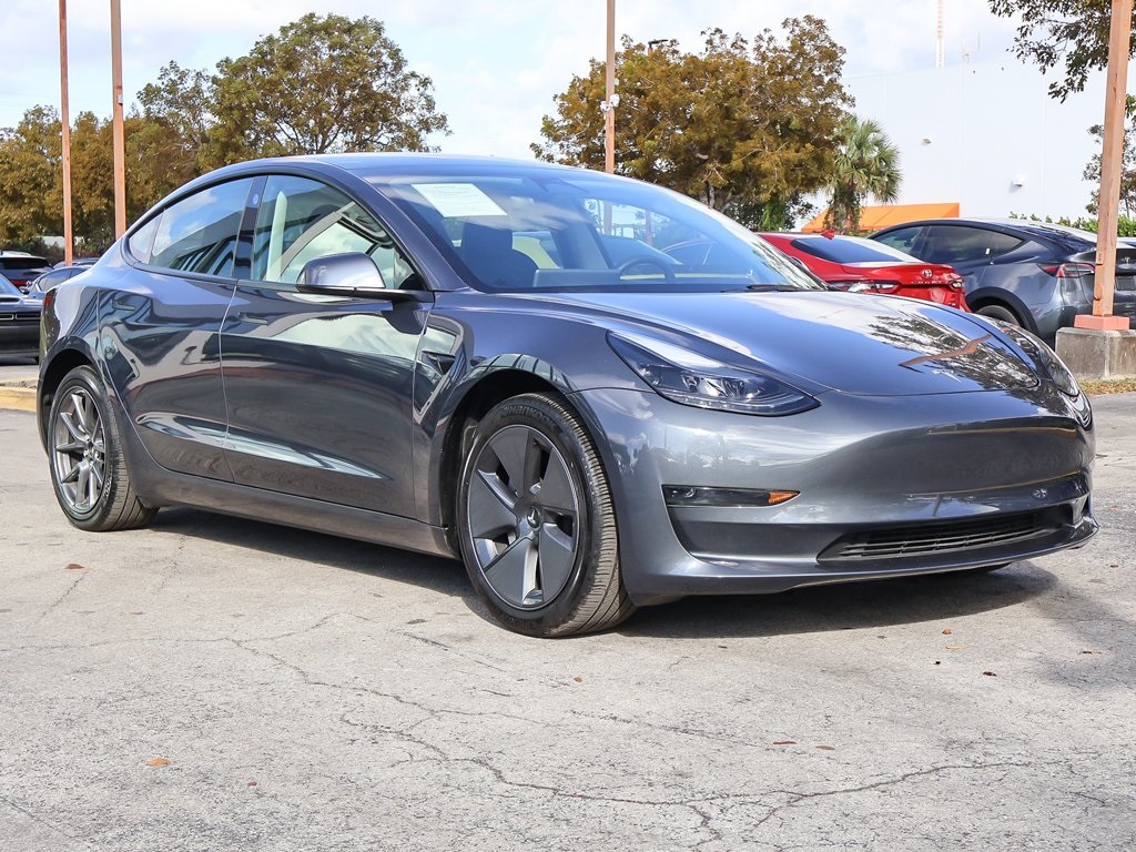 Used 2023 Tesla Model 3 Base with VIN 5YJ3E1EA4PF507002 for sale in Miami, FL