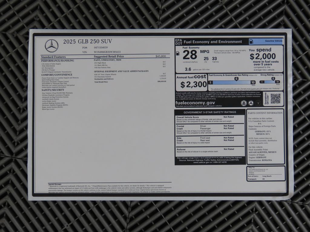 2025 Mercedes Benz GLB 250 photo 9
