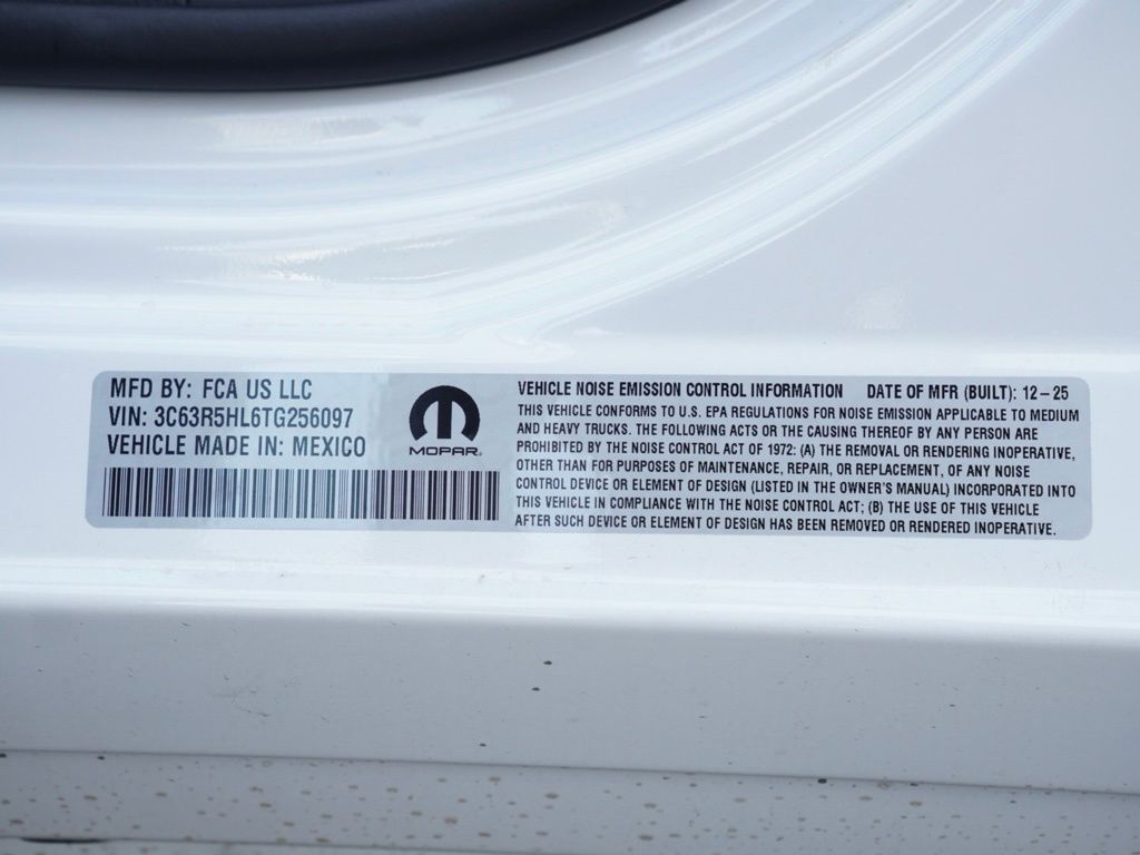 New 2026 Bright White Clear-Coat Exterior Paint RAM Tradesman image 25