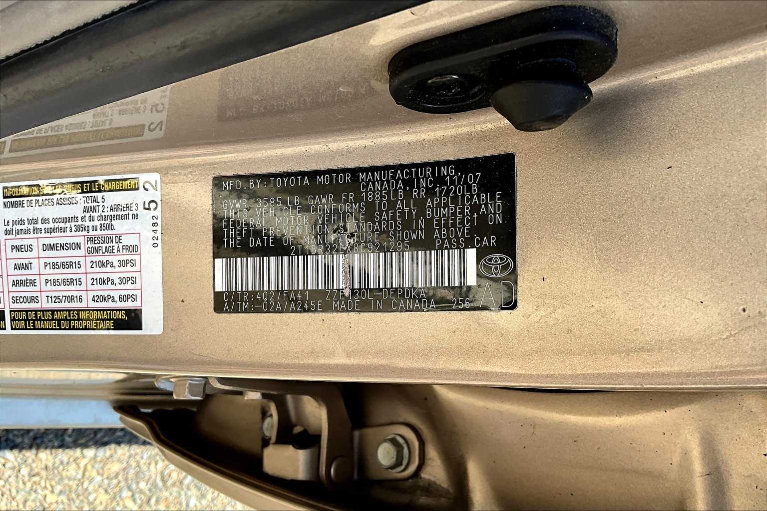 2008 Toyota Corolla CE photo 34