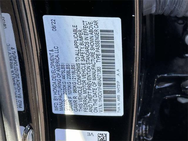 2022 Honda Accord Sport SE photo 16