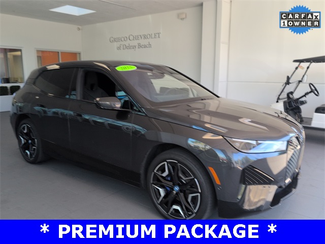 Used 2025 BMW iX 50 with VIN WB523CF0XSCS53395 for sale in Delray Beach, FL