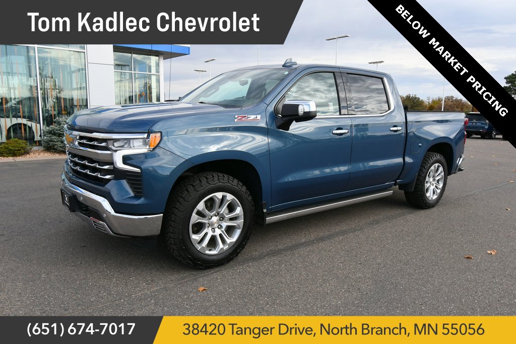 Certified 2024 Chevrolet Silverado 1500 LTZ with VIN 1GCUDGED8RZ367215 for sale in North Branch, Minnesota