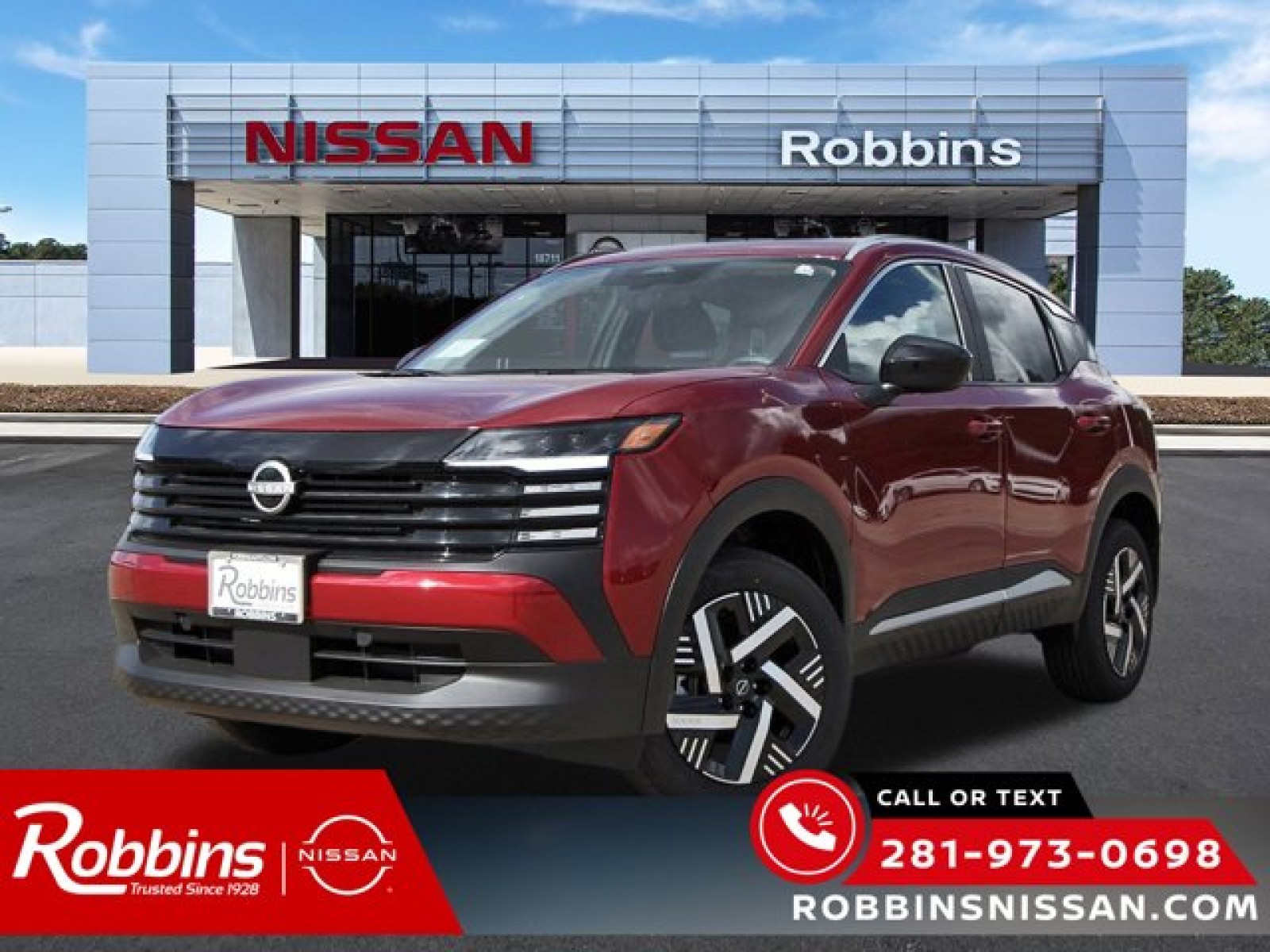 2026 Nissan Kicks SV Red at Robbins Nissan