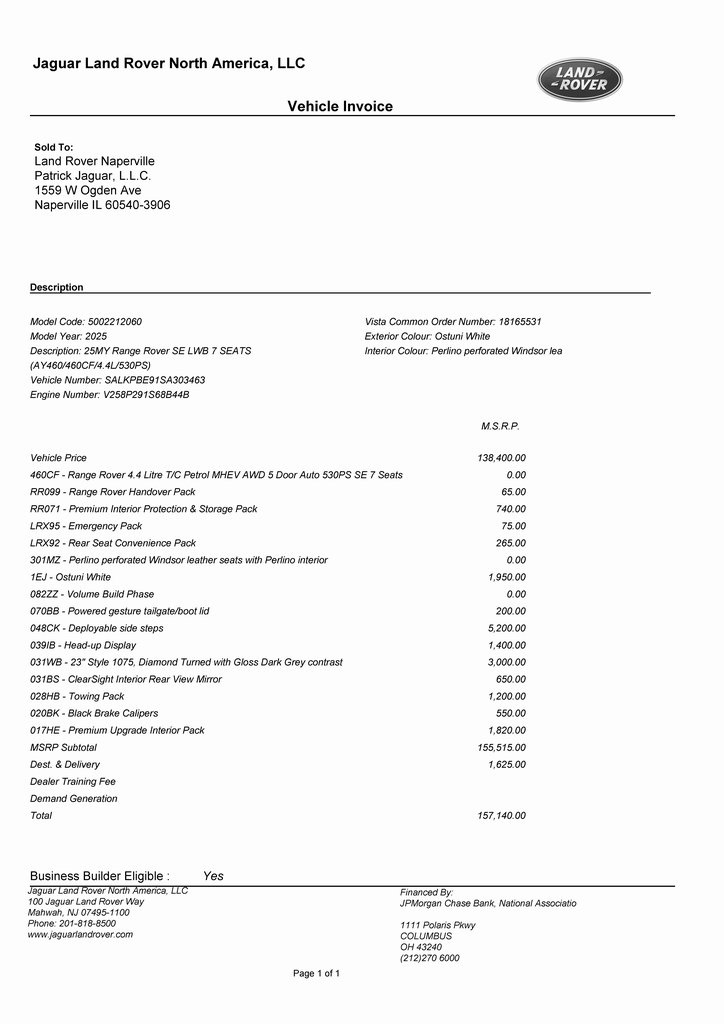 2025 LAND ROVER RANGE ROVER - Image 3