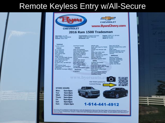 2016 Ram 1500 Tradesman photo 7