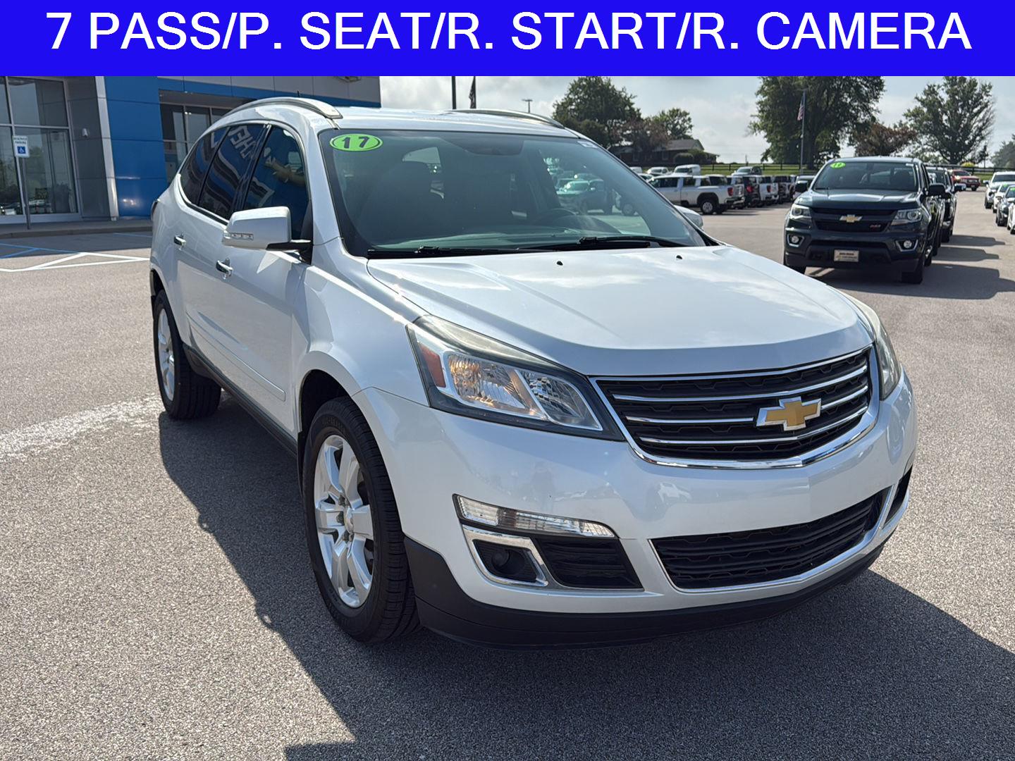 Used 2017 Chevrolet Traverse 1LT with VIN 1GNKRGKD6HJ287851 for sale in Salem, IN