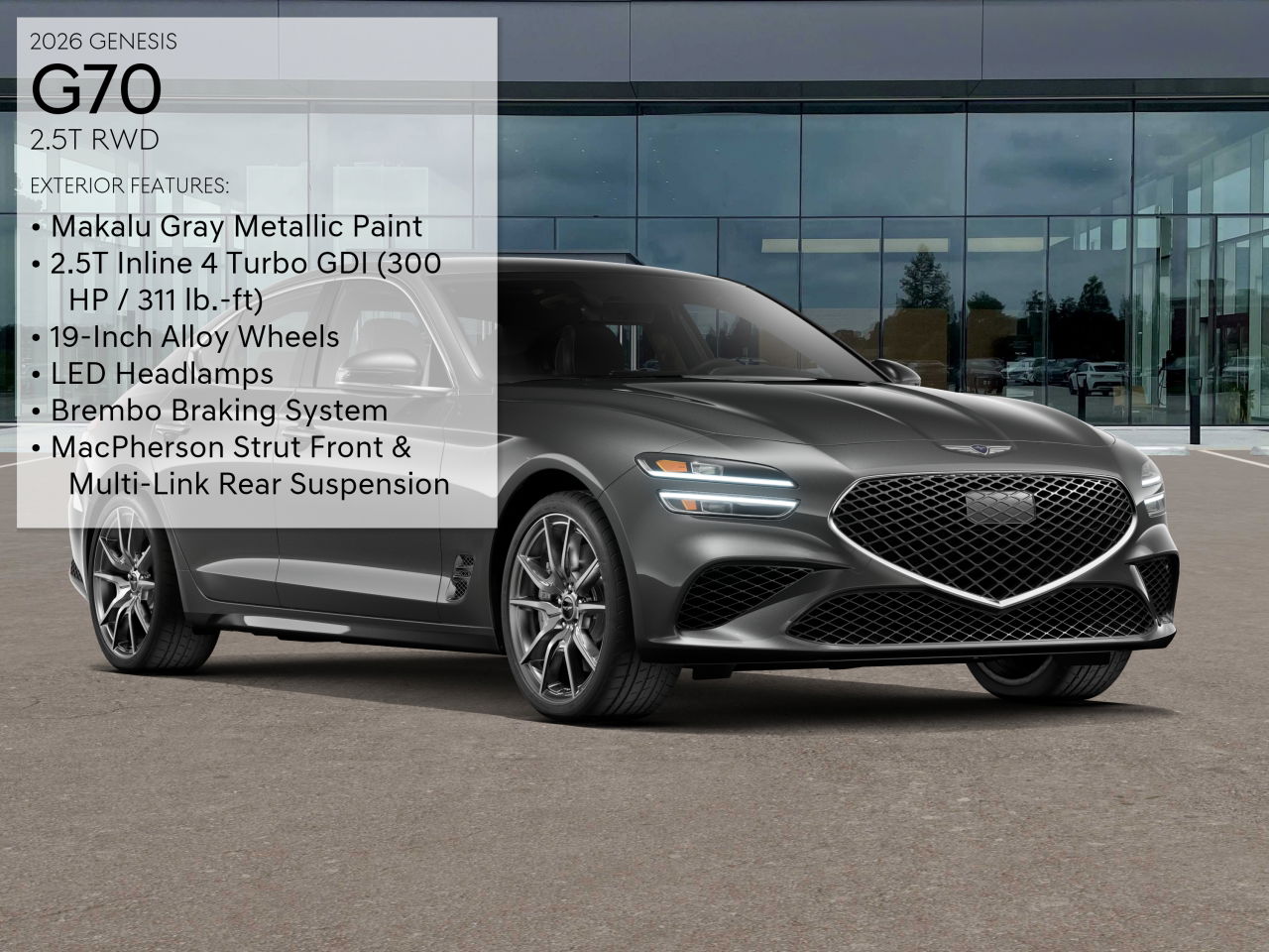 2026 Genesis G70 2.5T photo 3