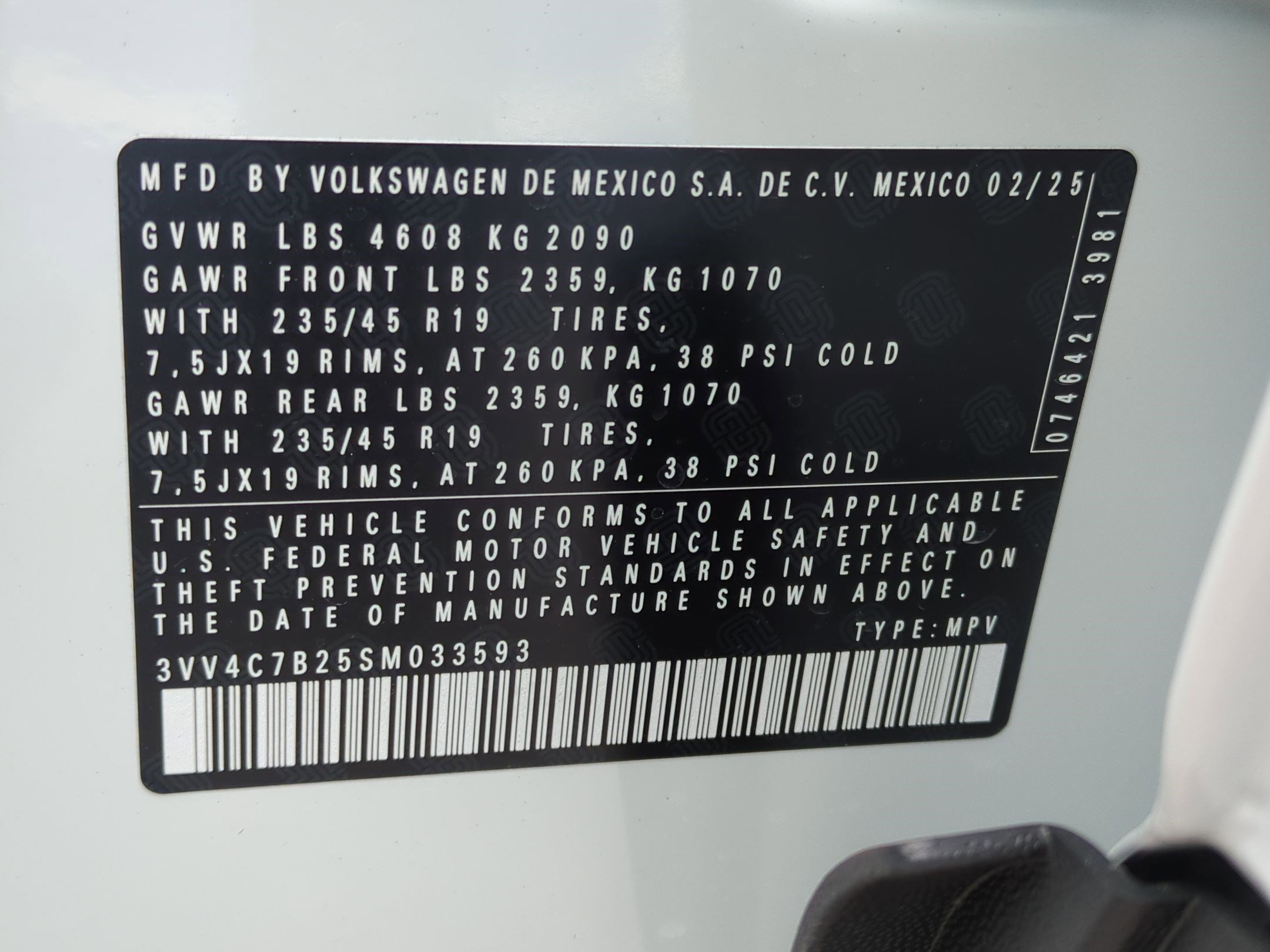 2025 Volkswagen Taos SEL photo 19