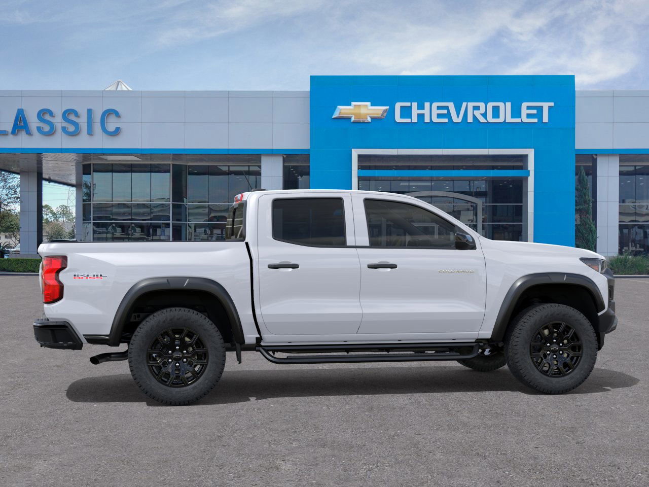 2026 Chevrolet Colorado Trail Boss White at Classic Elite Chevrolet Sugar Land
