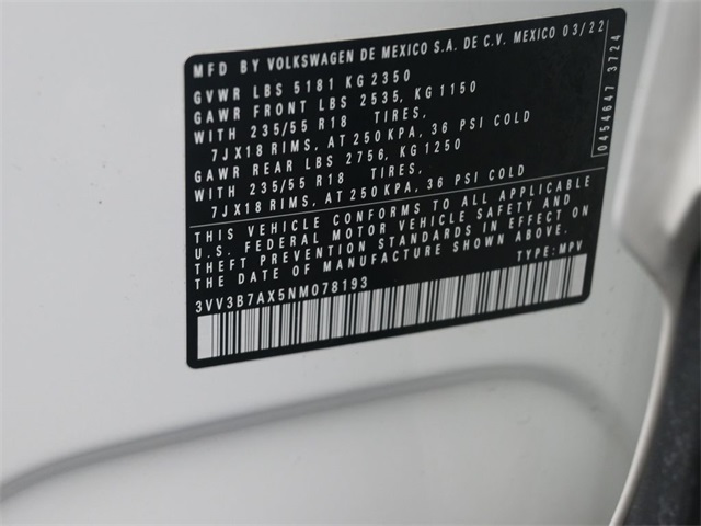 2022 Volkswagen Tiguan SE photo 16