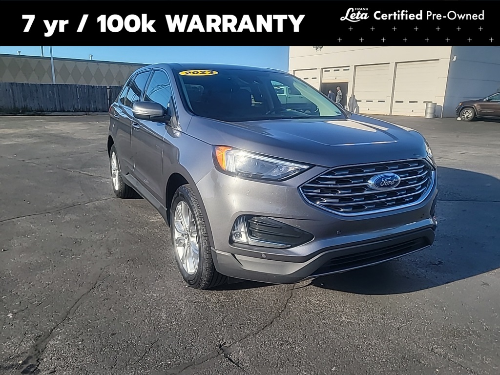 Used 2023 Gray Metallic Ford Titanium image 1