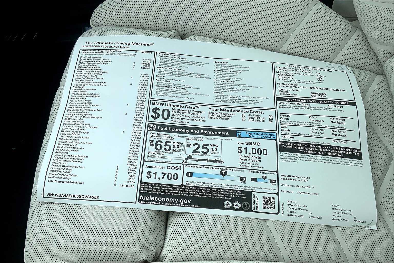 2025 Bmw 750e 750e xDrive photo 18