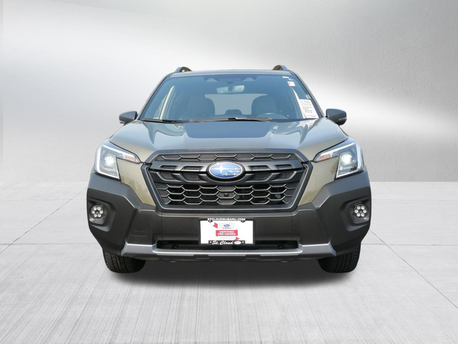Certified 2023 Subaru Forester Wilderness with VIN JF2SKAMC7PH417304 for sale in Saint Cloud, Minnesota