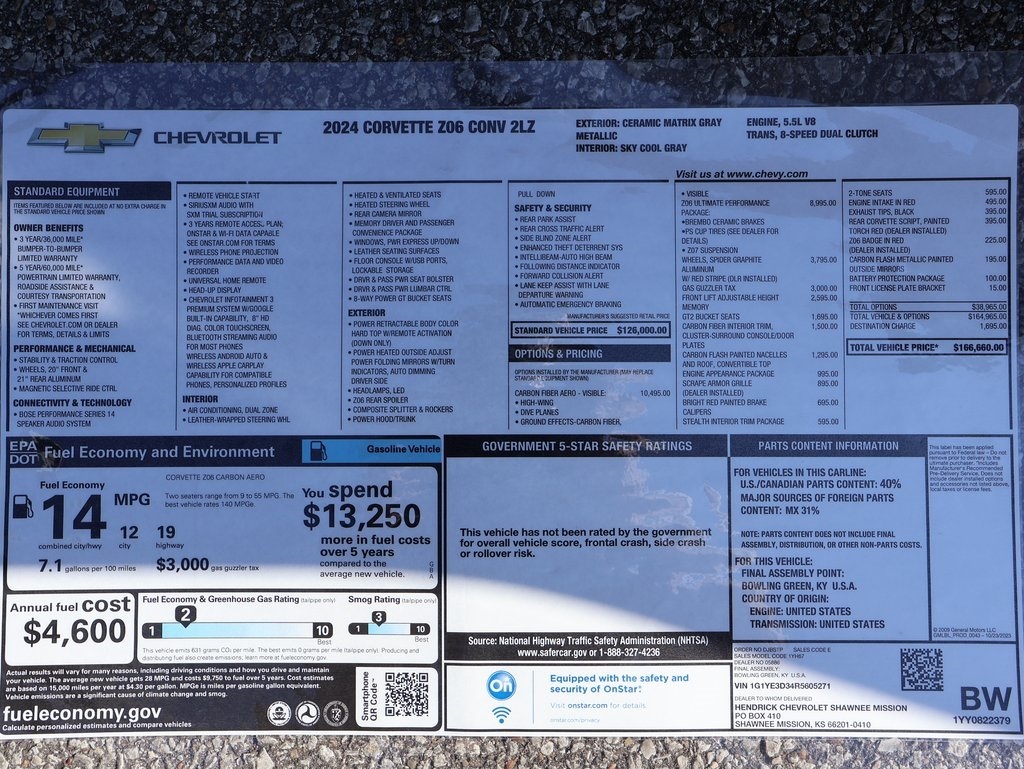2024 Chevrolet Corvette Z06 2LZ photo 4