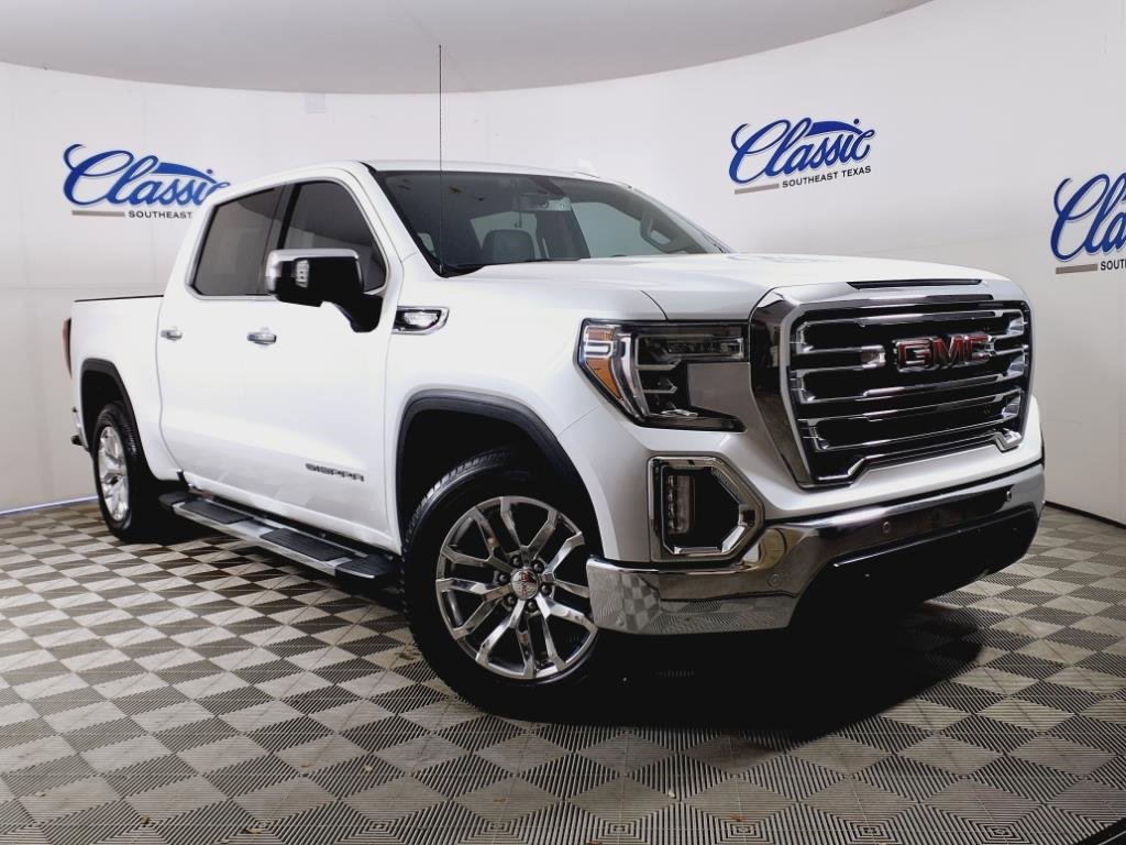 Used 2020 White Frost Tricoat GMC SLT image 1